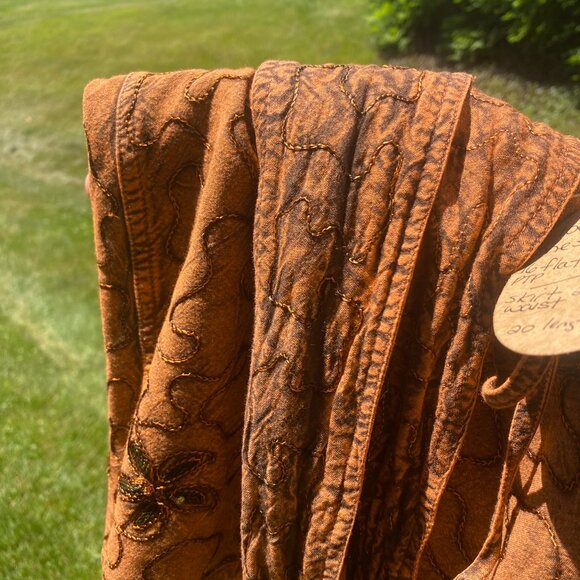 You Are Incredible🤎 Vintage Bronze Wrap Skirt And Halter Set - Picture 10 of 10